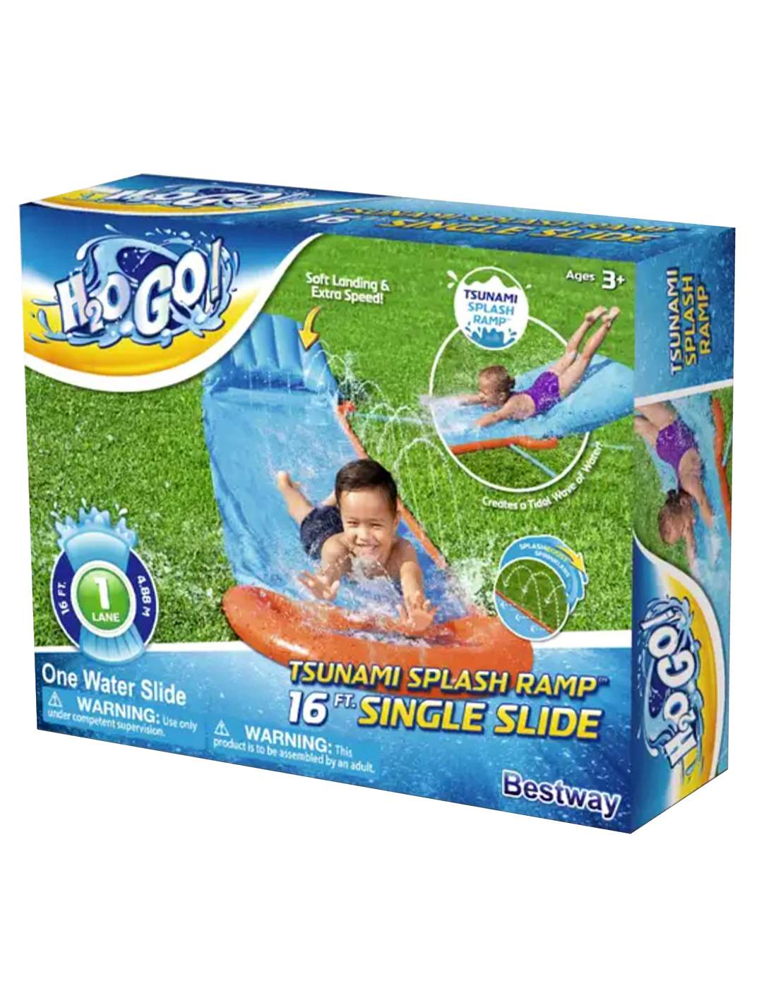 Bestway H2O Go! Tsunami Splash Ramp Single Lane Slide - Shop Kiddie ...