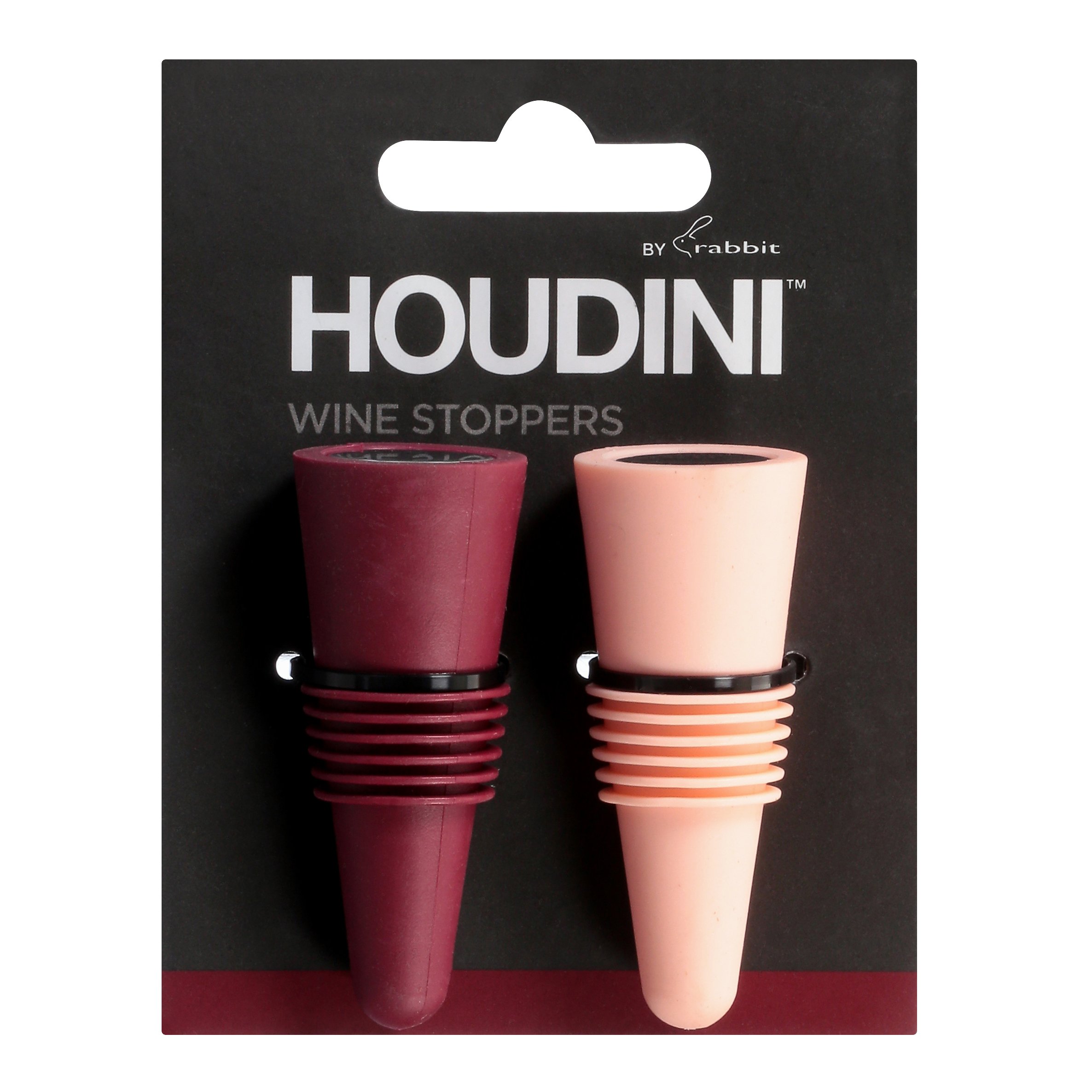 Houdini by Rabbit Silicone Wine Bottle Stoppers Shop Bar Tools at HEB