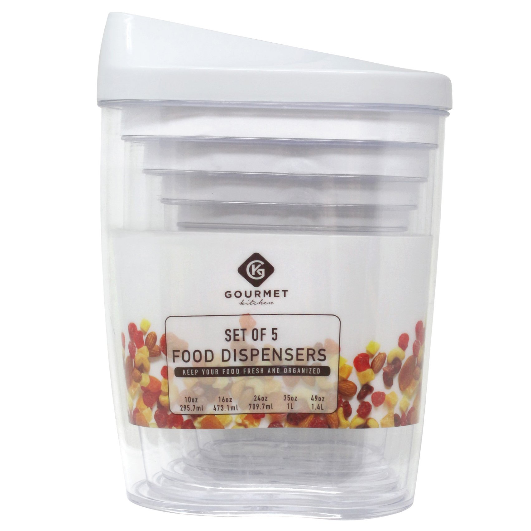 Gourmet Home Products Plastic Food Storage Set Shop Food storage at HEB