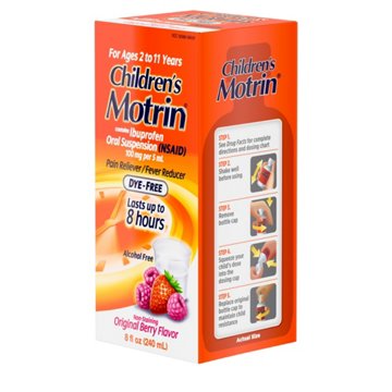 Children's Motrin Oral Suspension Dye-Free Berry Liquid