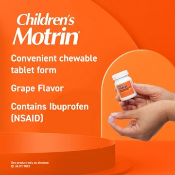 Motrin Children's Ibuprofen Chewable Tabs - Grape