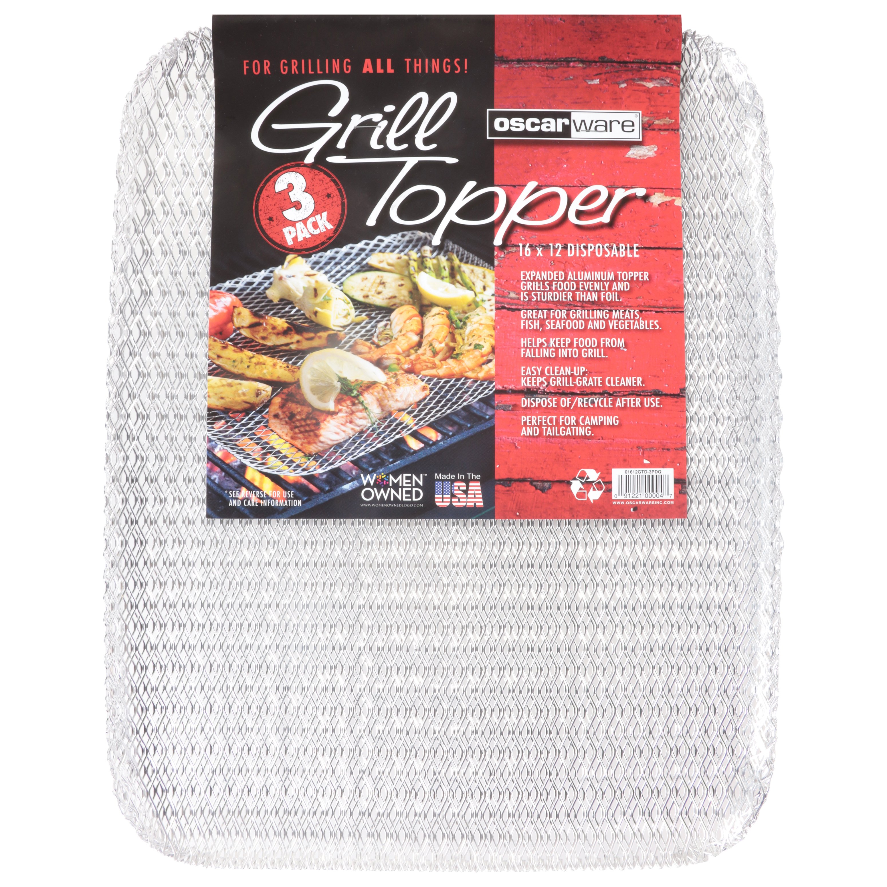 Grill Xpert Grill Topper for Outdoor Grill (4 Pack) - Disposable Grill Topper - Grill Mesh - 14x11 inch Meat and Vegtable Disposable Grill Grates, Sil