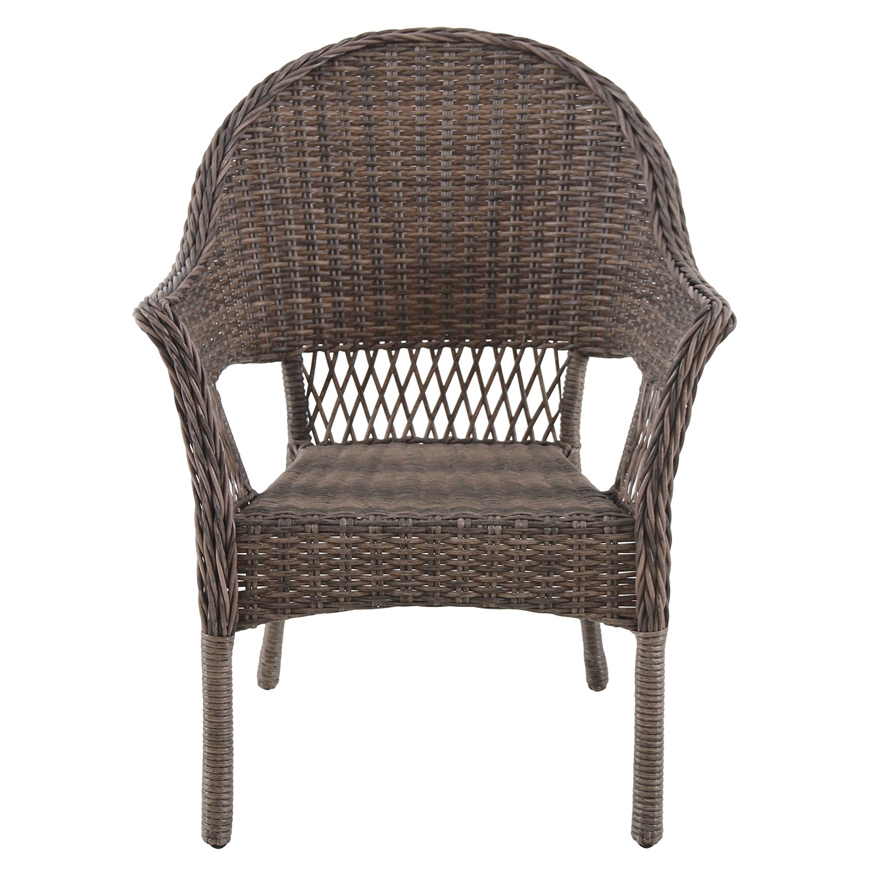 Wicker discount stacking chair