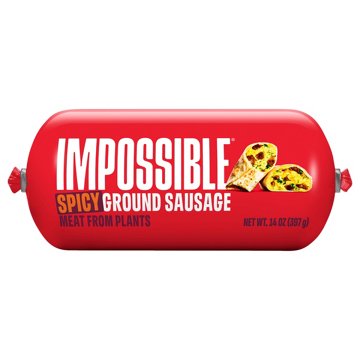 Impossible Spicy Ground Sausage Meat from Plants, 14 oz