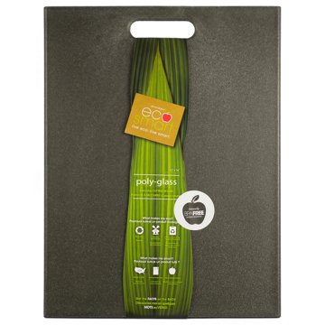 Architec Eco-Smart Poly-Glass Everyday Cutting Board - Black, 12" x 16"