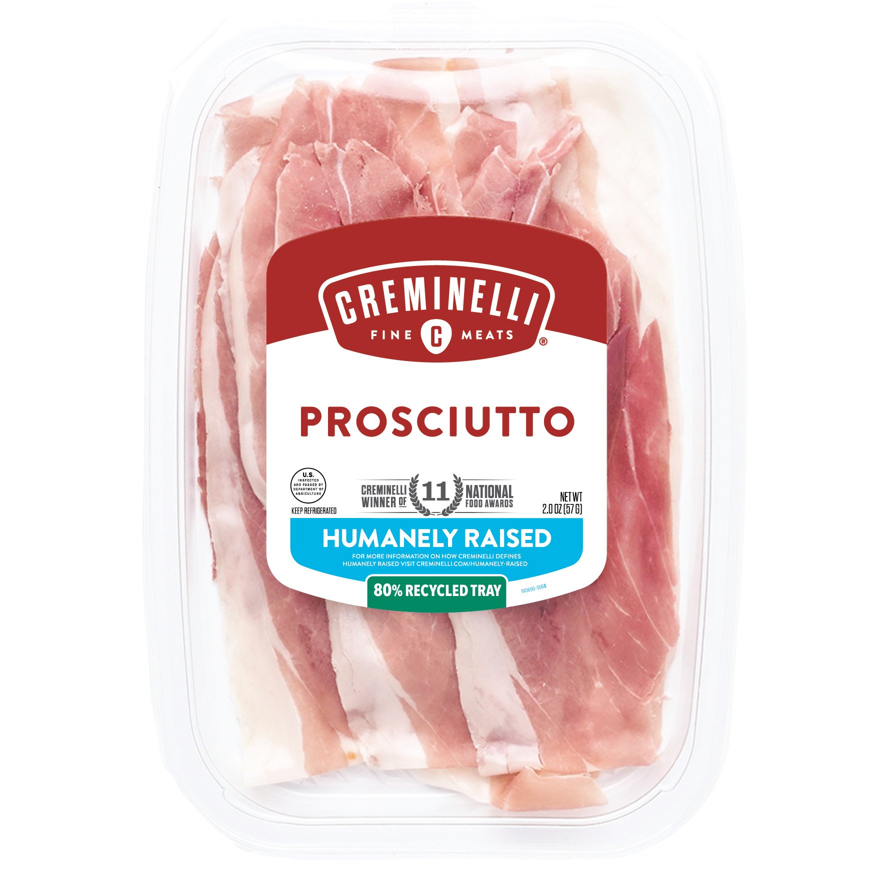 Creminelli Fine Meats Sliced Prosciutto, 2 oz