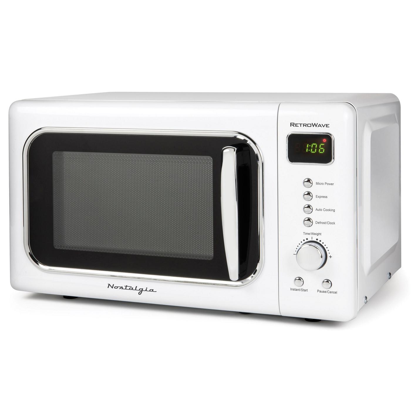 Nostalgia RetroWave Classic Countertop Microwave - White; image 4 of 5