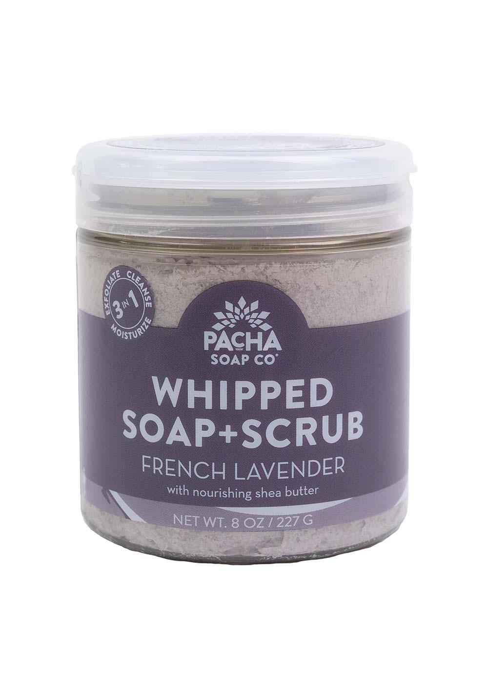 Pacha Soap Co. Whipped Soap + Scrub French Lavender; image 1 of 2