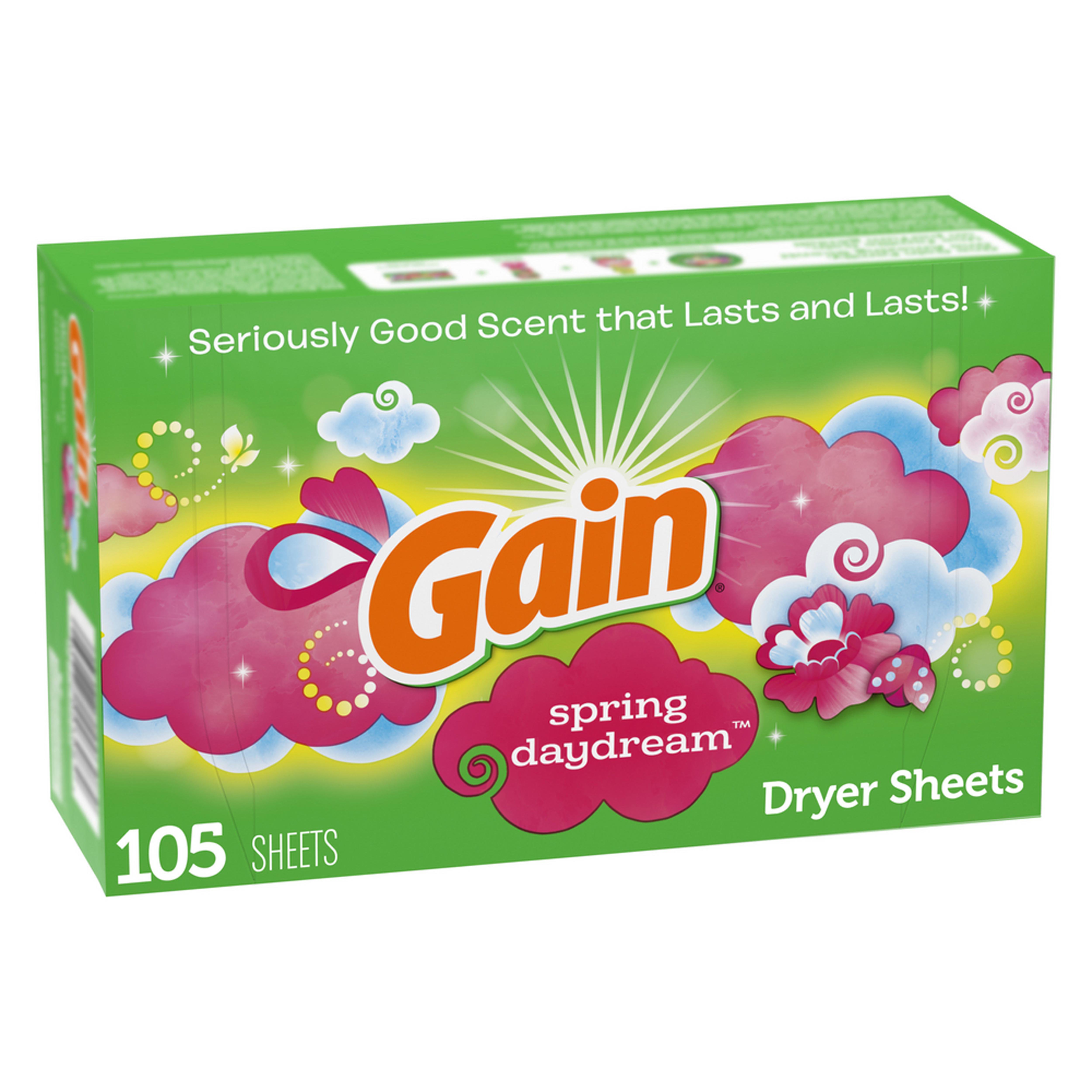 Gain Spring Daydream Fabric Softener Dryer Sheets Shop Softeners at HEB