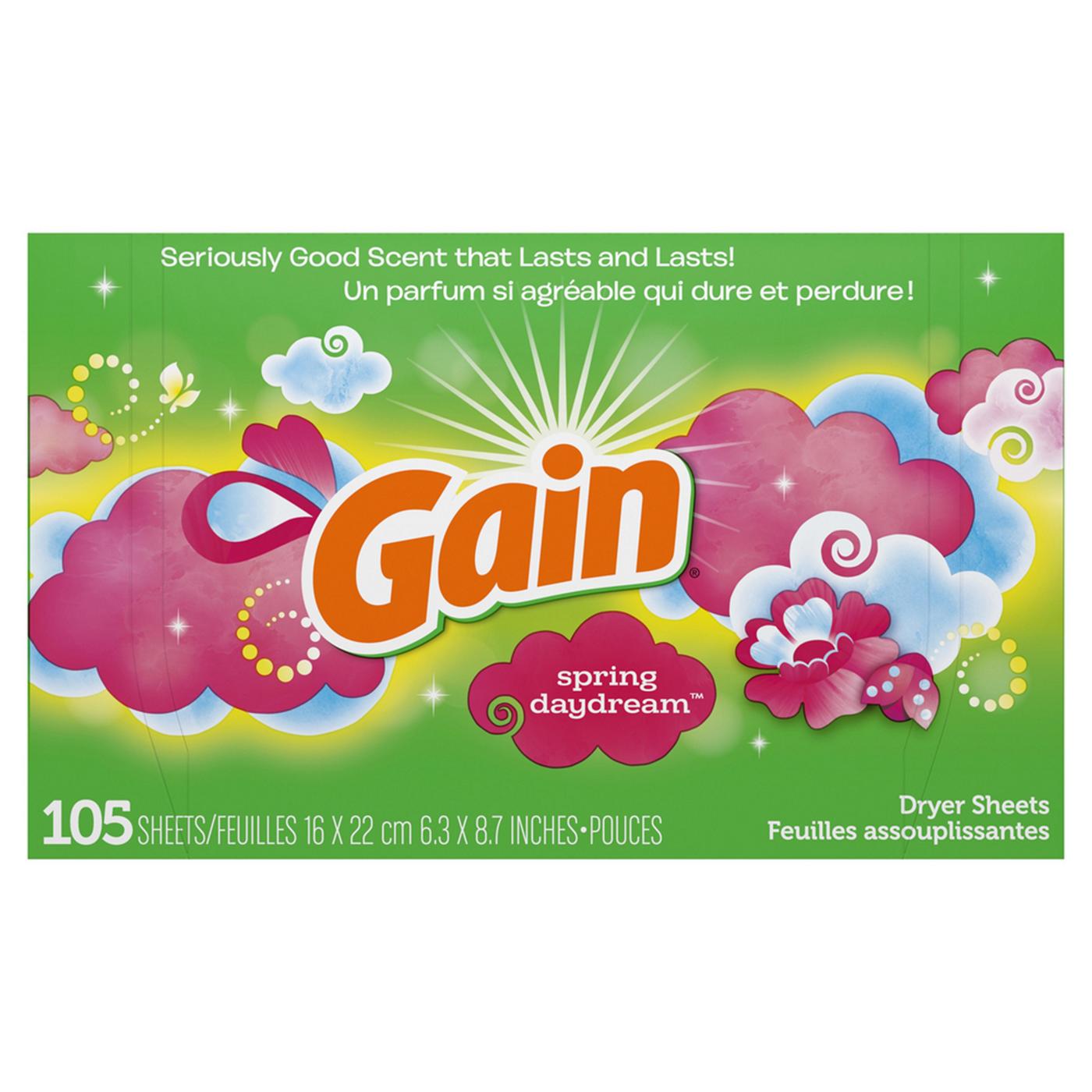 Gain Spring Daydream Fabric Softener Dryer Sheets; image 7 of 8