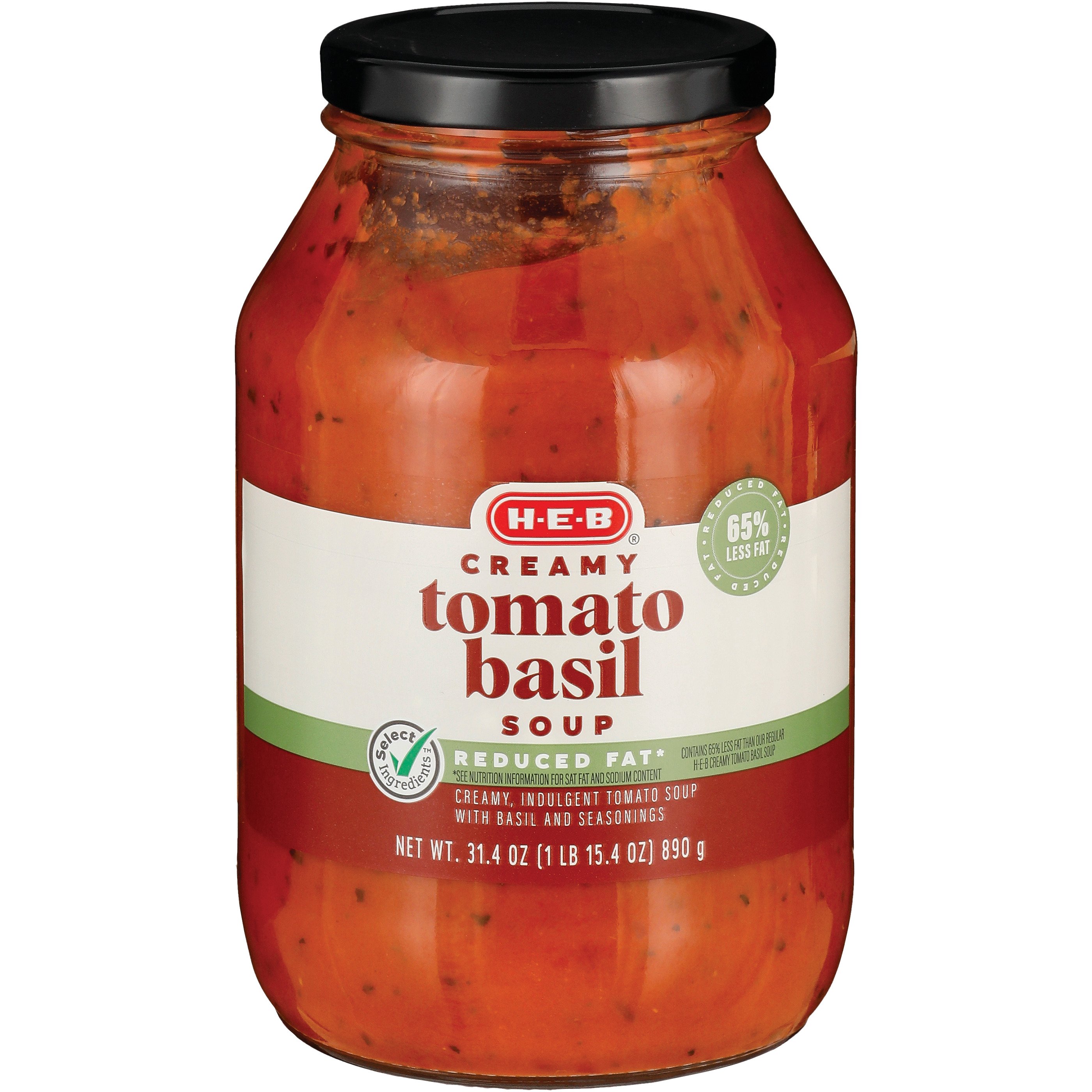 HEB Reduced Fat Creamy Tomato Basil Soup Shop Soups & chili at HEB