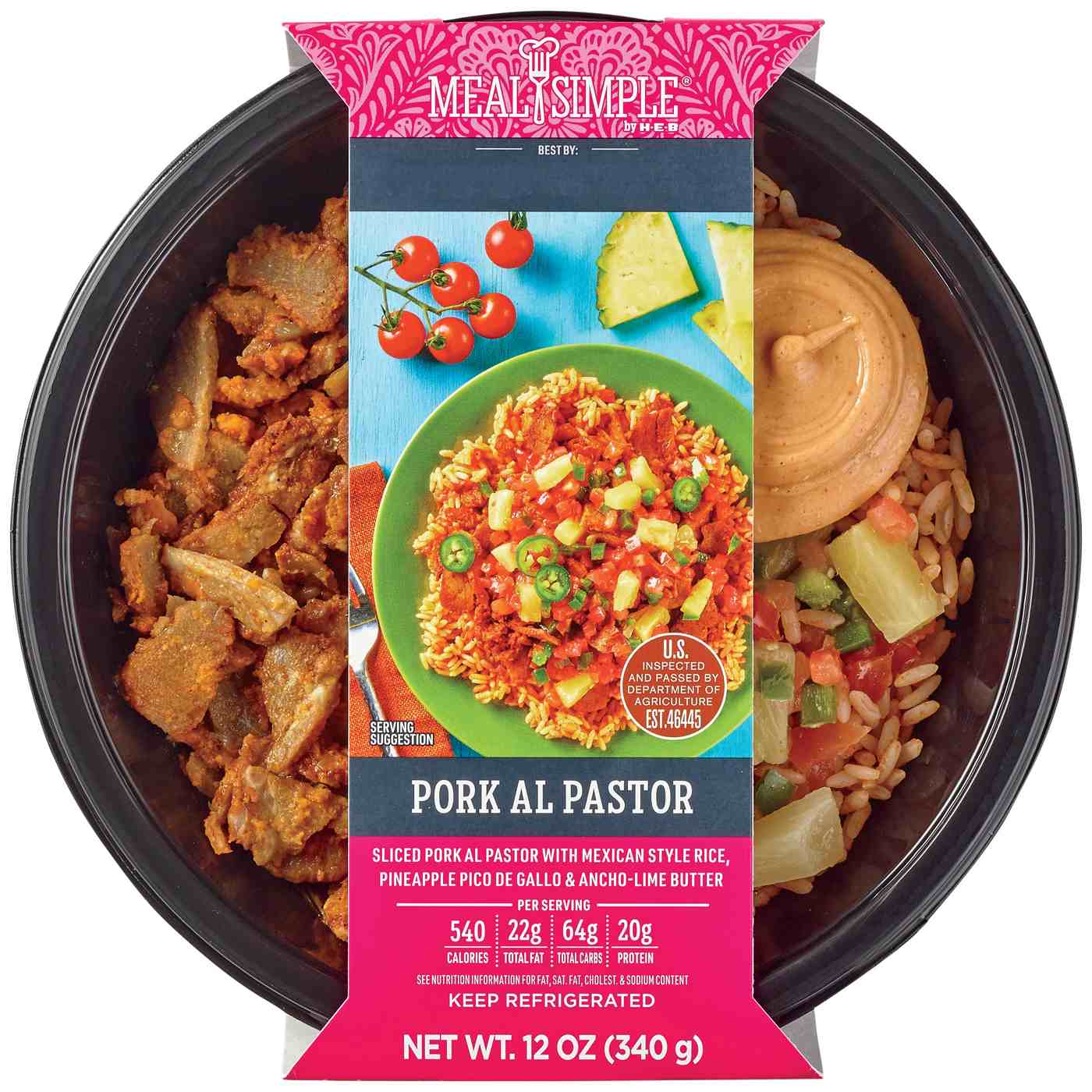 Meal Simple by HEB Pork Al Pastor Bowl Shop Entrees & sides at HEB