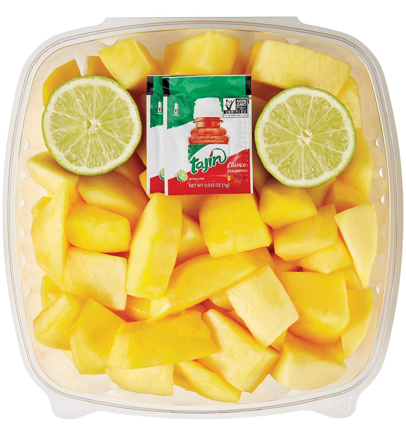 H-E-B Fresh Cut Mango with Tajin & Lime - Extra Large; image 1 of 2