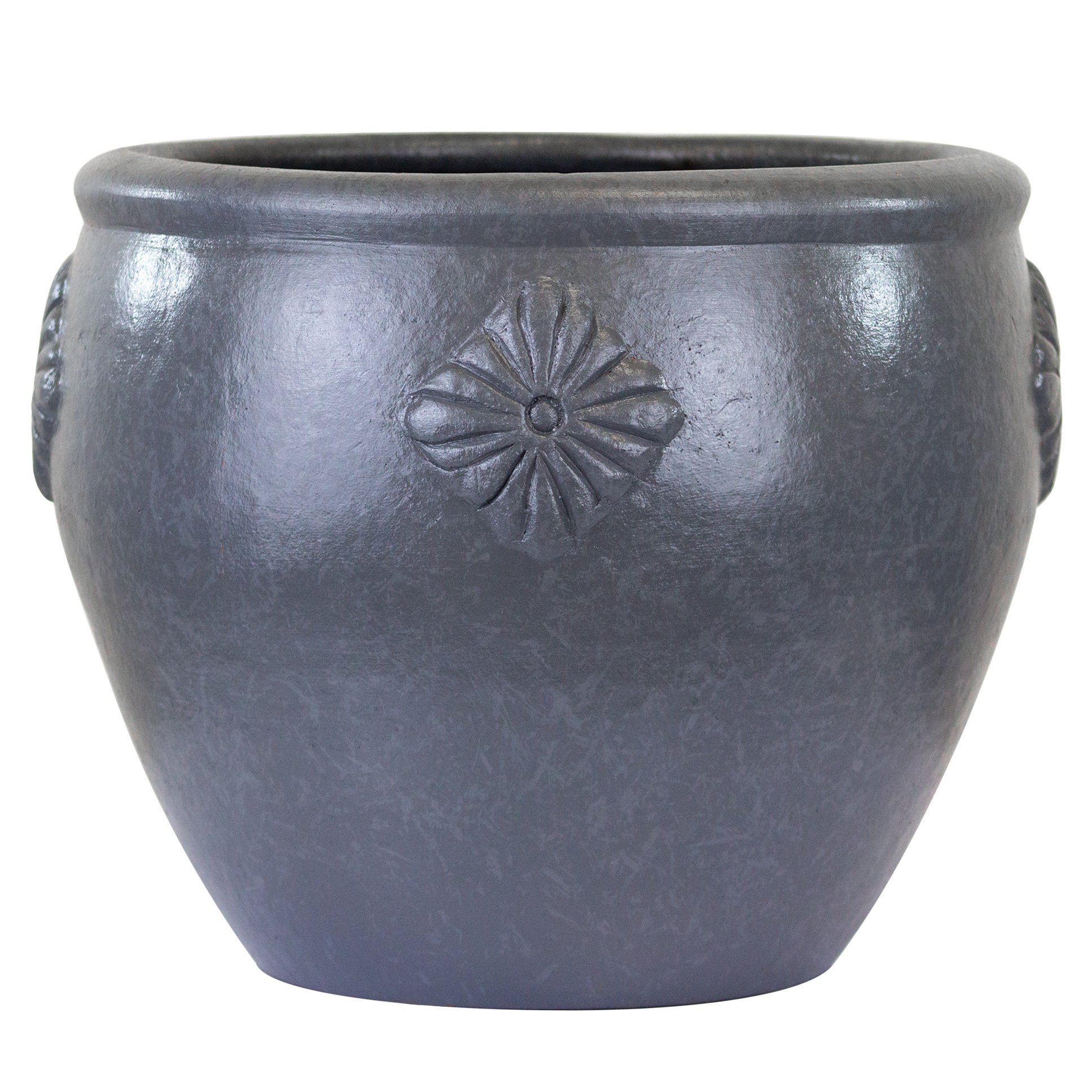 Trendspot Maravilla Bell Clay Planter - Charcoal - Shop Pots & Planters ...