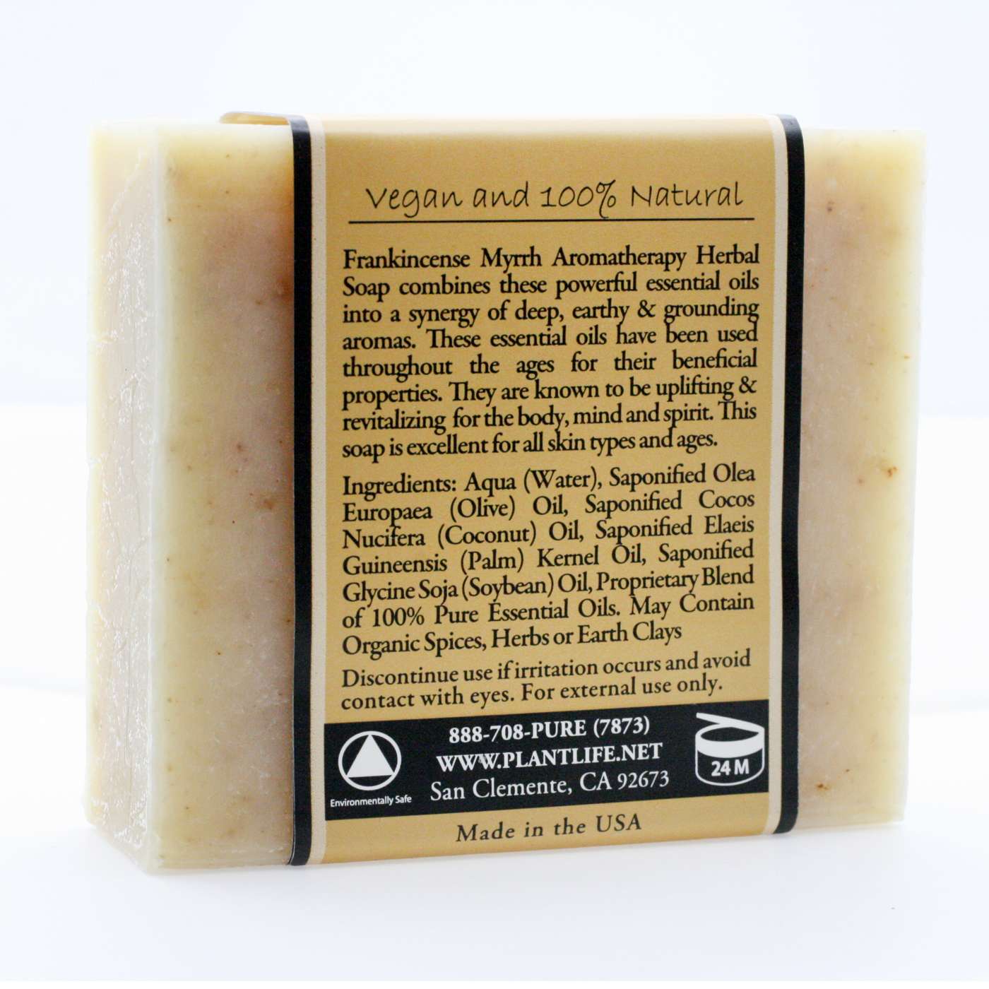 Plantlife Aromatherapy Herbal Soap Frankincense Myrrh; image 2 of 2