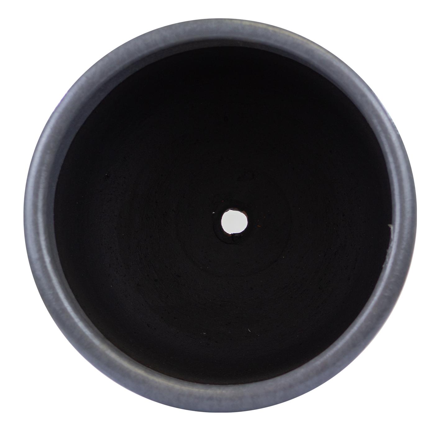 Trendspot Zona Footed Bowl Clay Planter Charcoal Shop Pots & planters at HEB