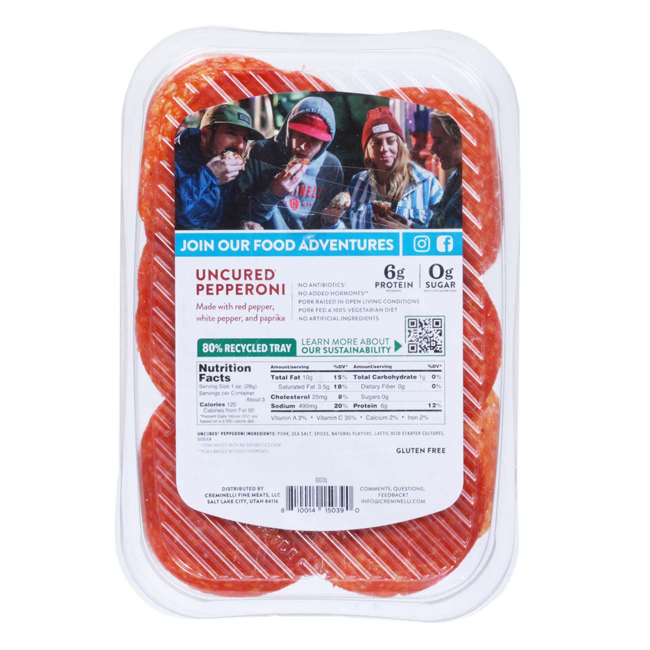 Creminelli Fine Meats Uncured Pepperoni Slices - Shop Meat At H-E-B