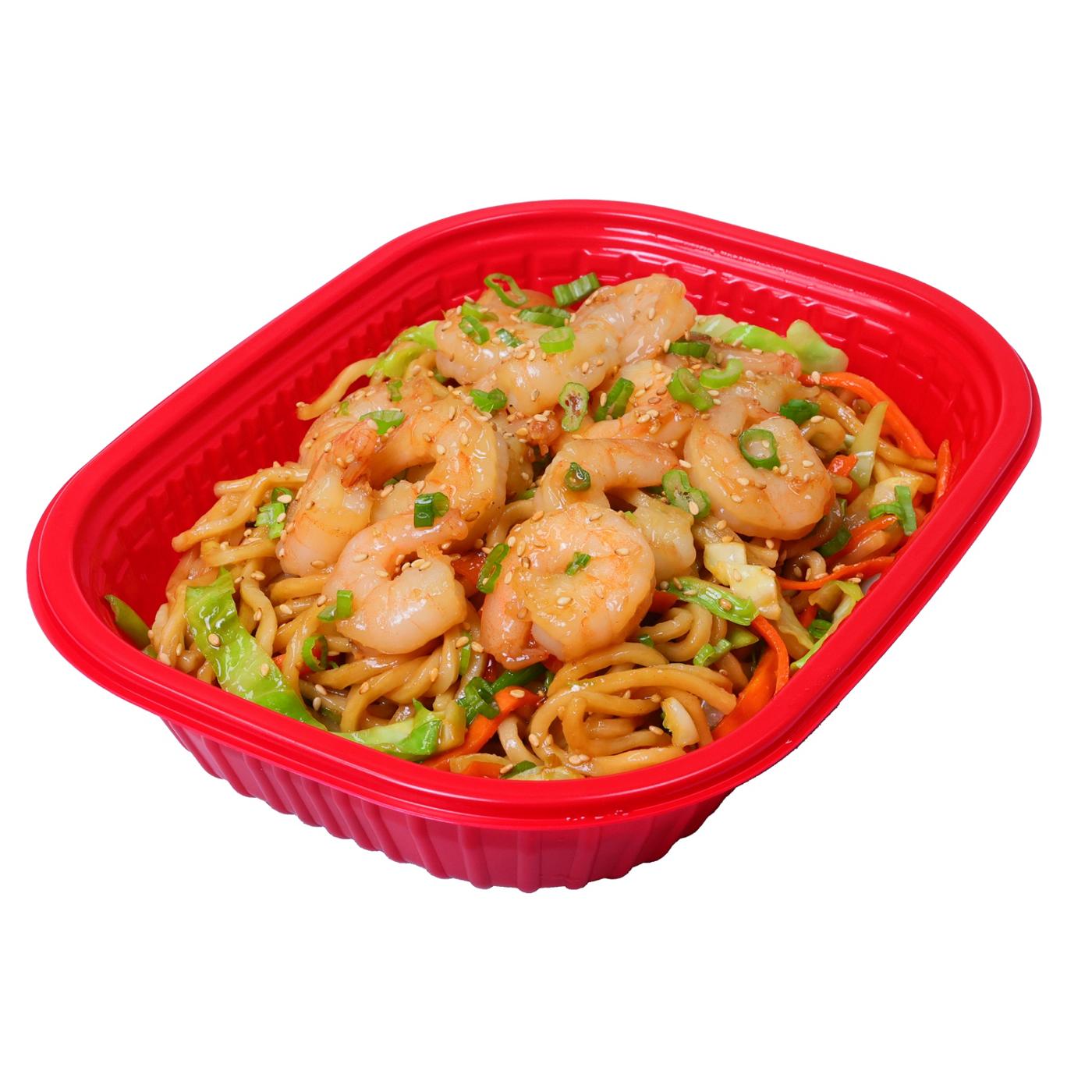 H-E-B Sushiya Shrimp Lo Mein Noodle Bowl - Served Hot; image 3 of 3