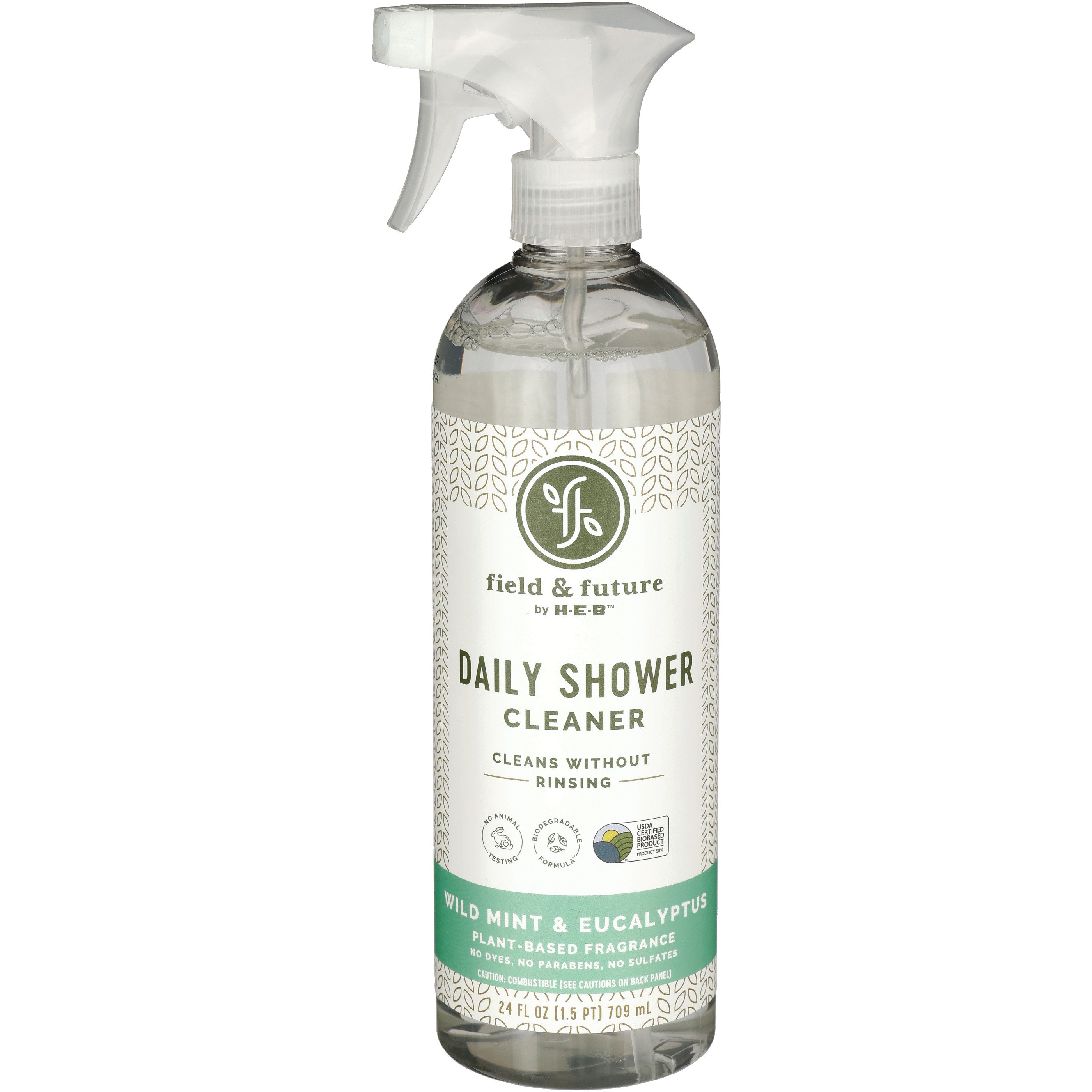 Field & Future by H-E-B Daily Shower Cleaner - Wild Mint & Eucalyptus -  Shop All Purpose Cleaners at H-E-B