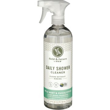Field & Future by H-E-B Daily Shower Cleaner - Wild Mint & Eucalyptus, 24 fl oz