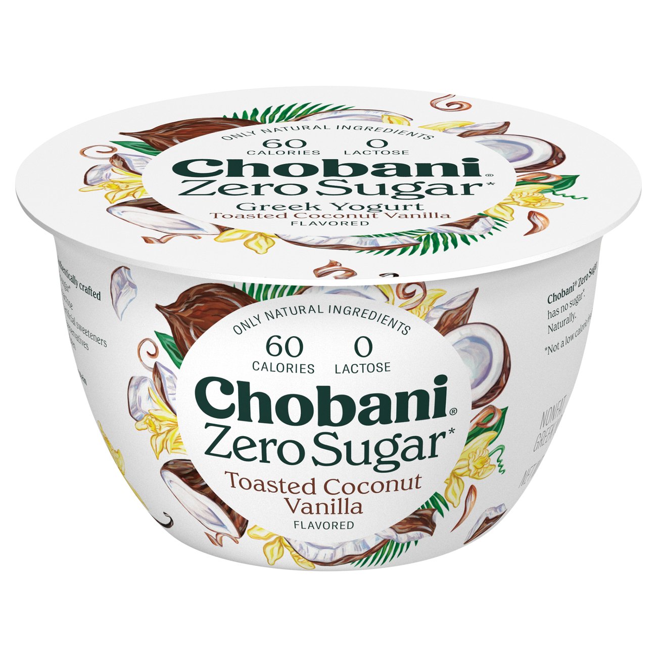 Chobani Zero Sugar Toasted Coconut Vanilla Yogurt Shop Yogurt at HEB