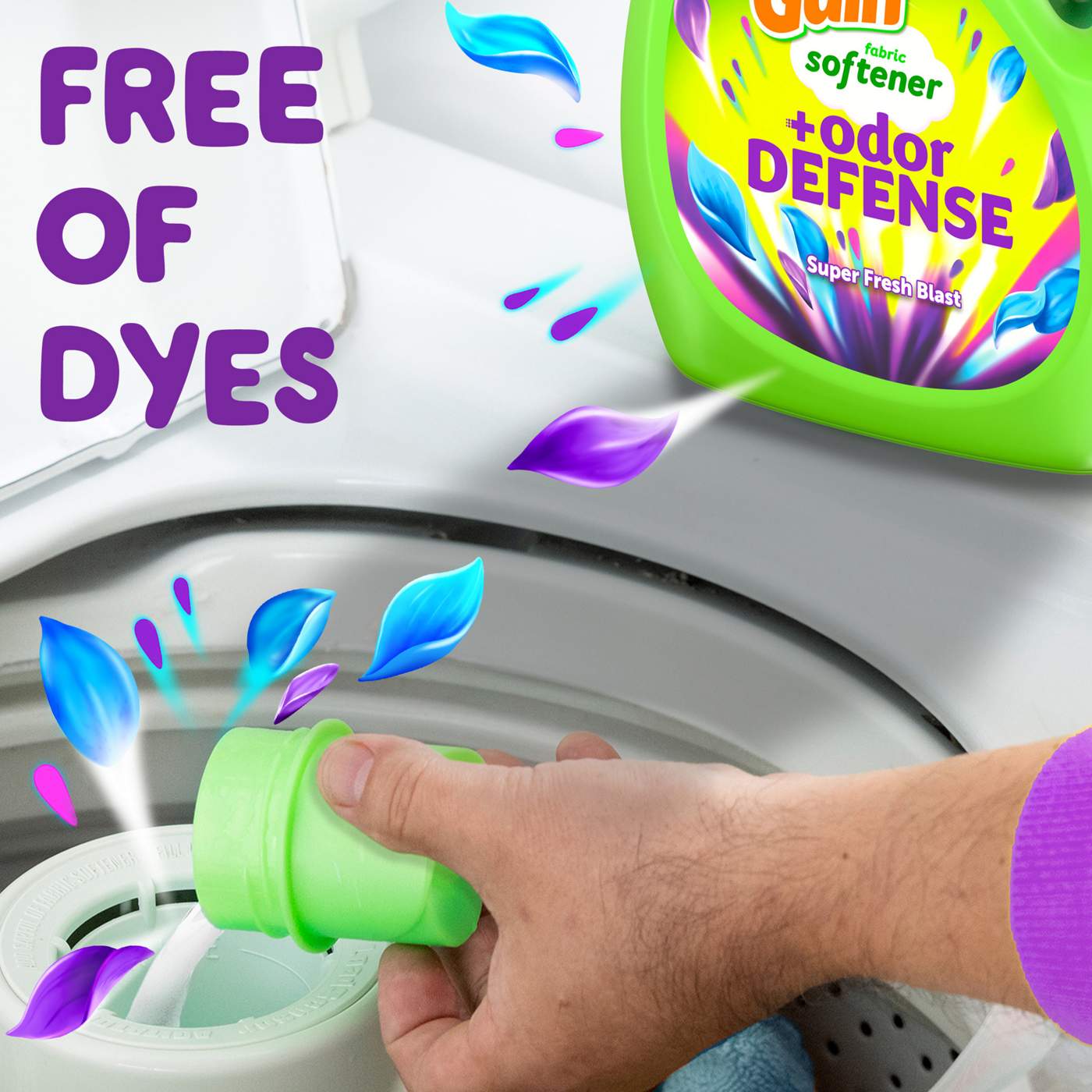 Gain Odor Defense Liquid Fabric Softener, Super Fresh Blast Scent; image 7 of 9