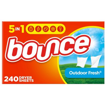Bounce Fabric Softener Dryer Sheets - Outdoor Fresh, 240 ct