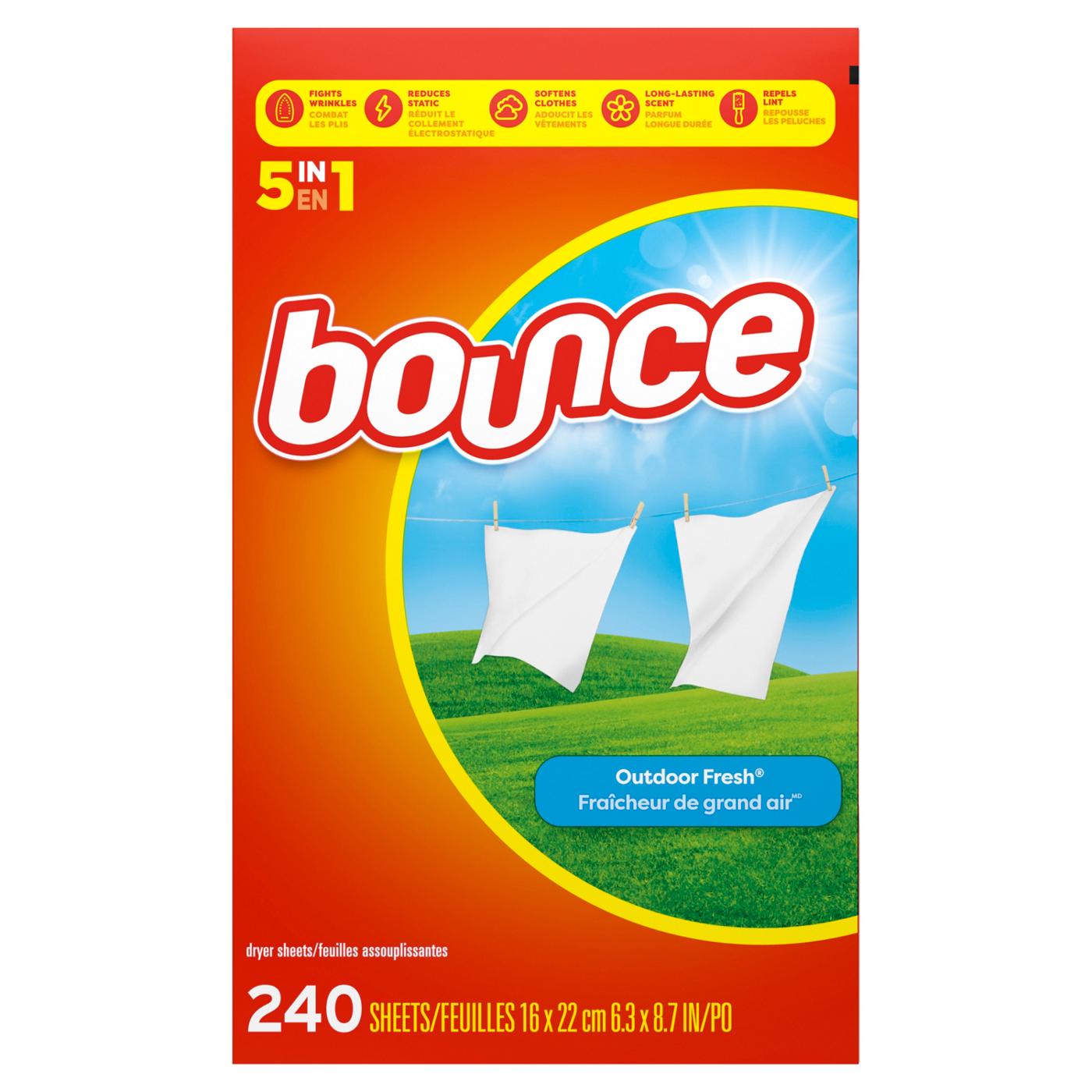 Bounce Fabric Softener Dryer Sheets - Outdoor Fresh; image 3 of 9
