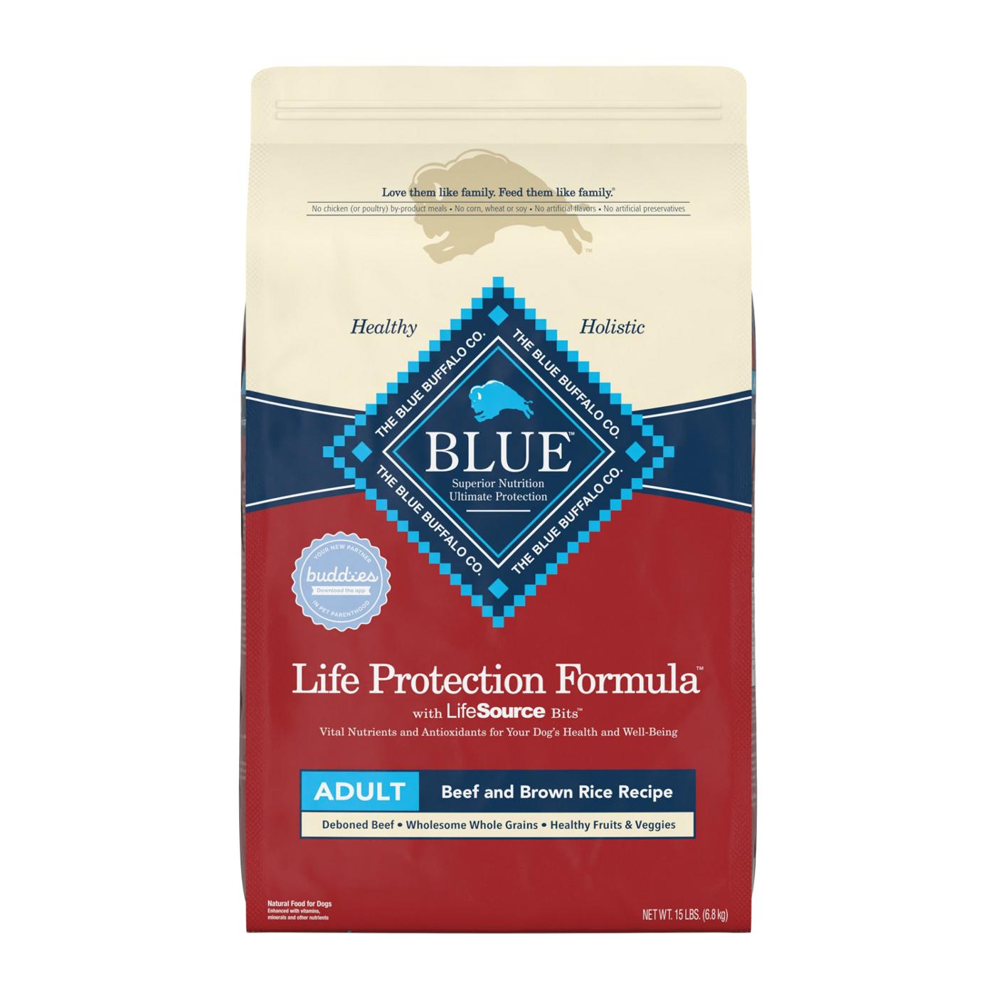 Blue Buffalo Life Protection Formula Beef and Brown Rice Recipe Adult Dry Dog Food; image 1 of 2