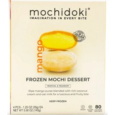Mochidoki Vegan Mango Mochi Dessert, 4 ct | Central Market