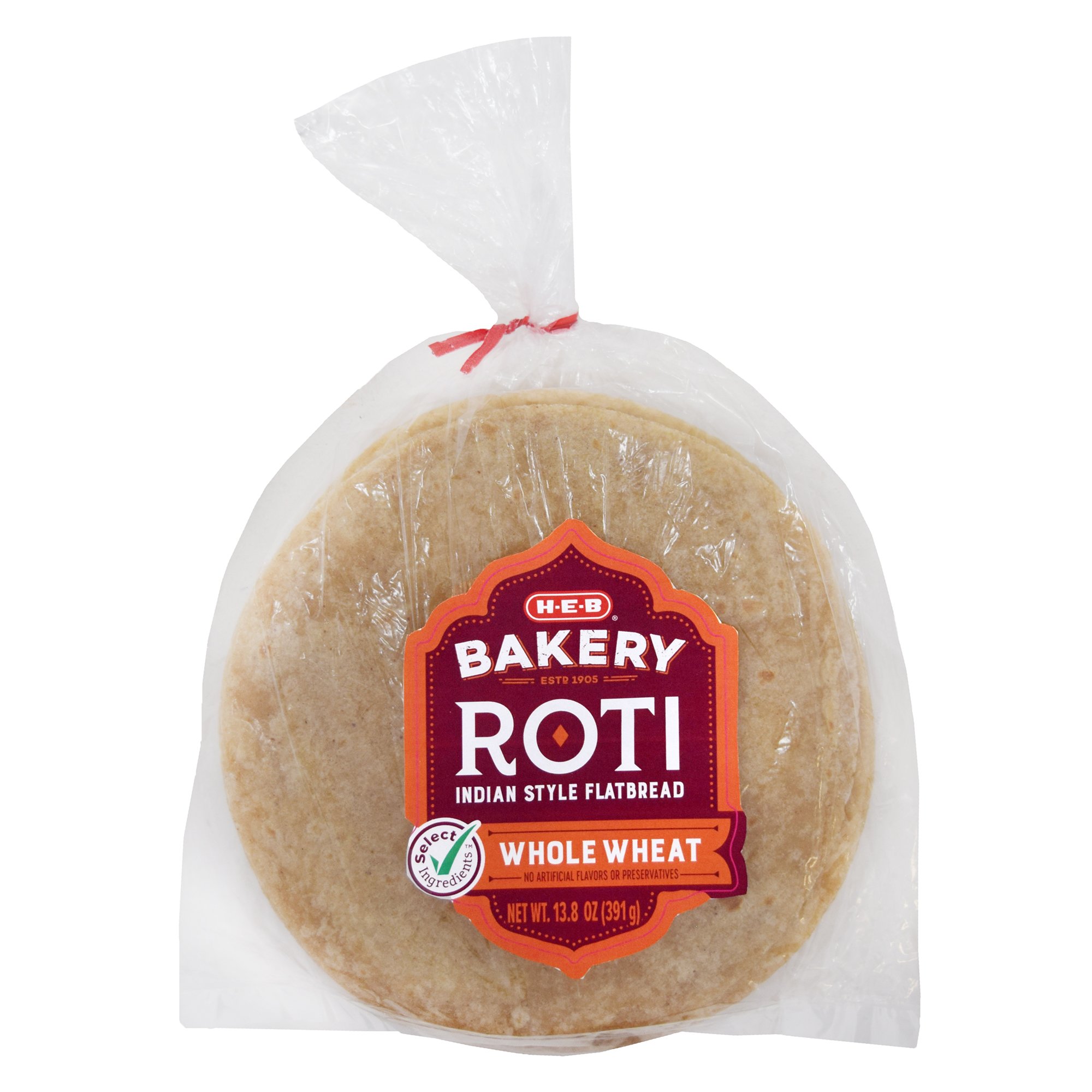 HEB Bakery Whole Wheat Roti IndianStyle Flatbread Shop Bread at HEB