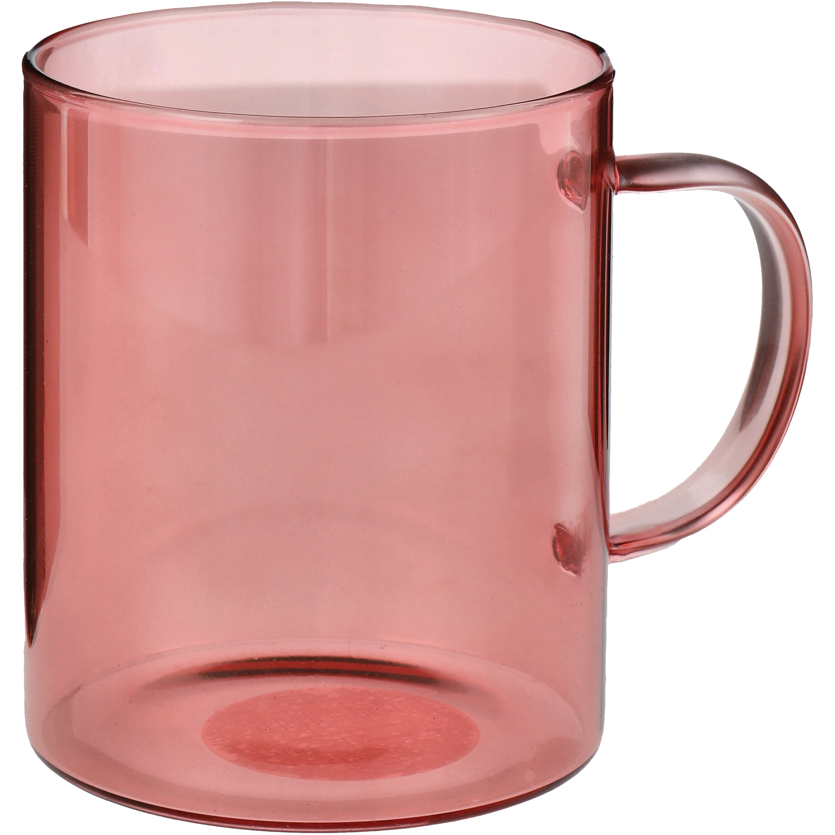 Pink glass clearance mug