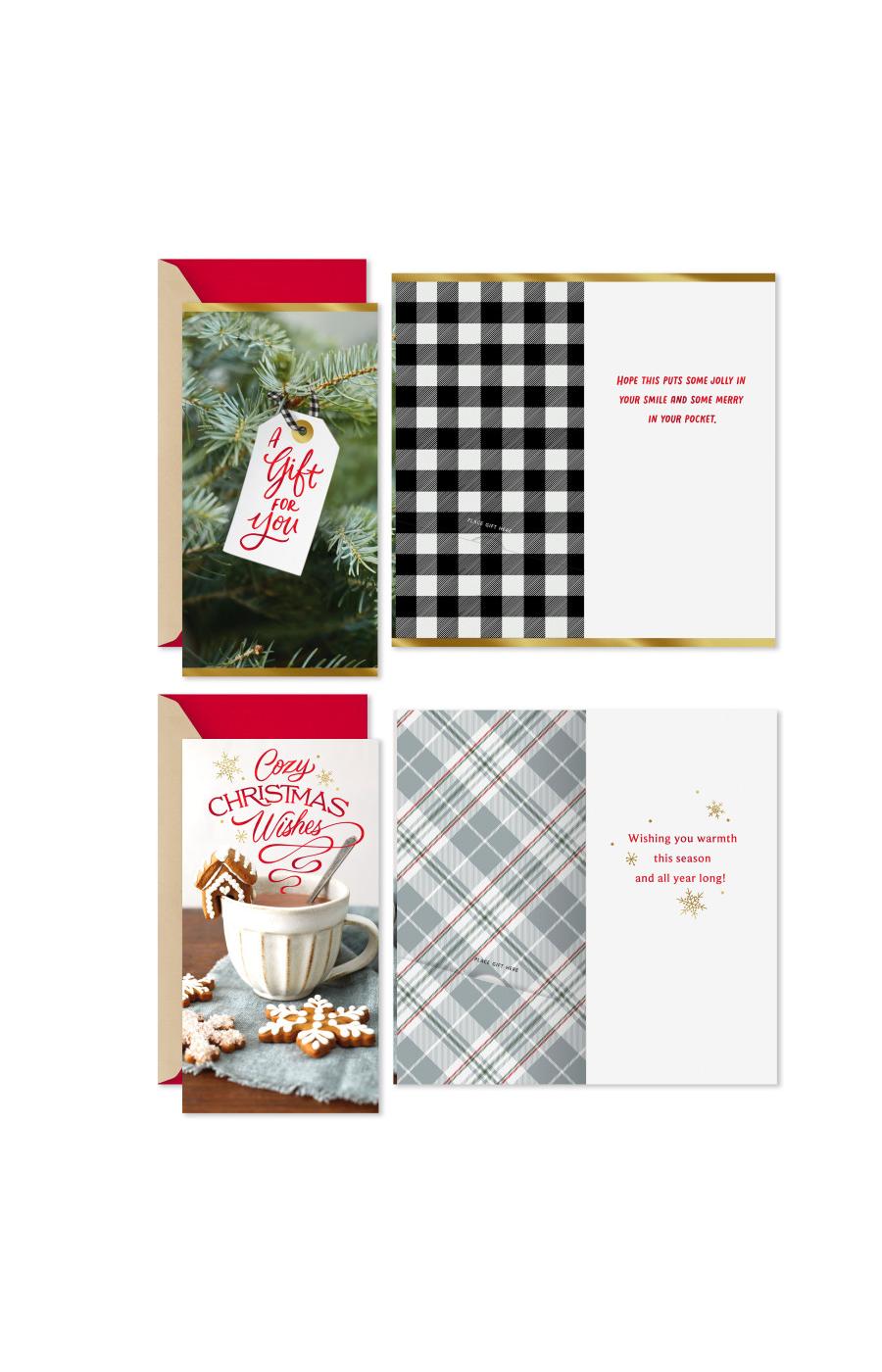 Hallmark Assorted Cozy Christmas Money/Gift Card Holders & Envelopes - S4, S2; image 2 of 9