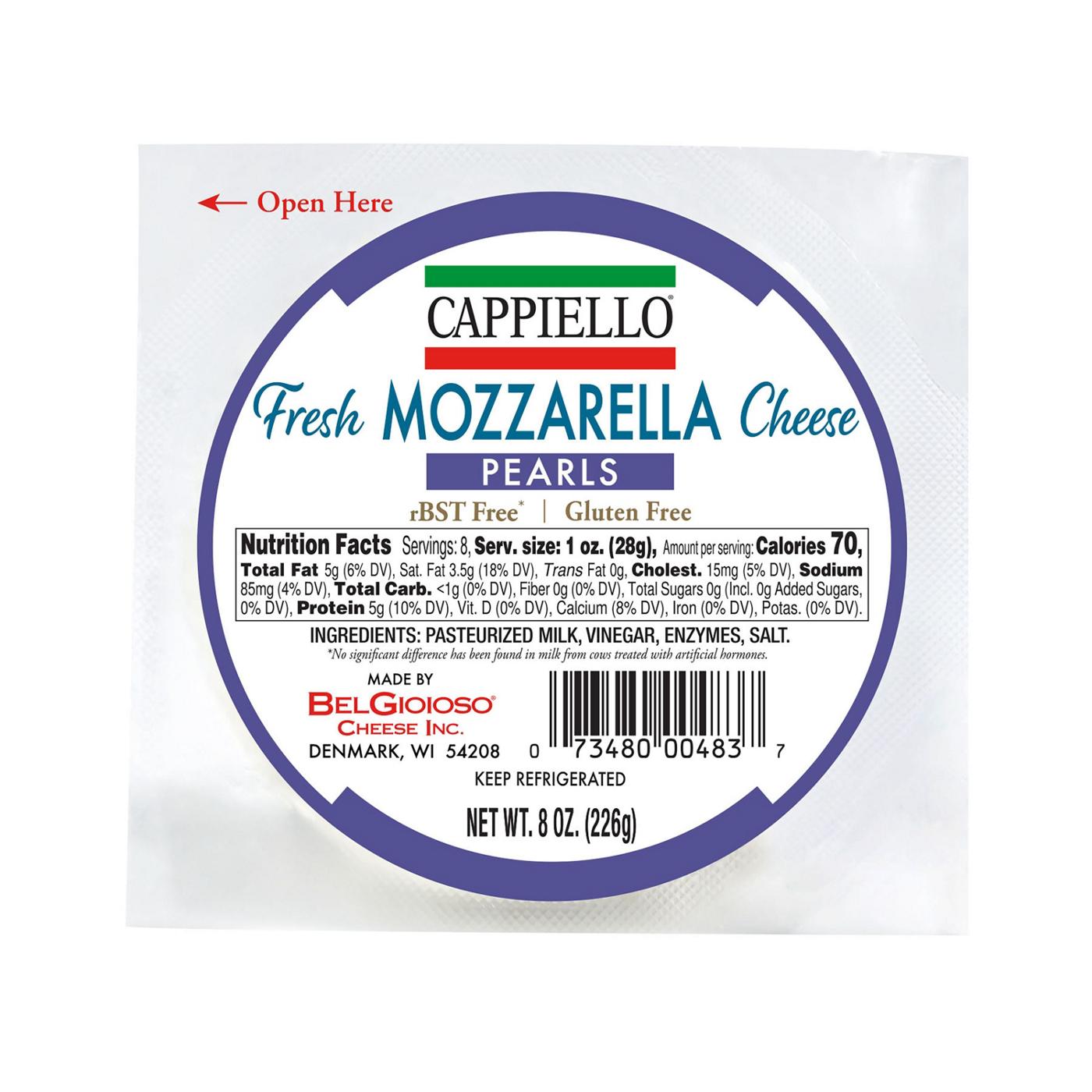 Cappiello Mozzarella Cheese Pearls; image 1 of 3