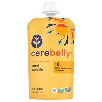 Cerebelly Organic Baby Puree Pouch - Carrot Pumpkin, 4 oz