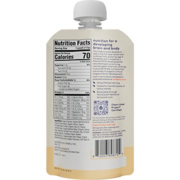 Cerebelly Organic Baby Puree Pouch - Carrot & Beef Broth With Rosemary