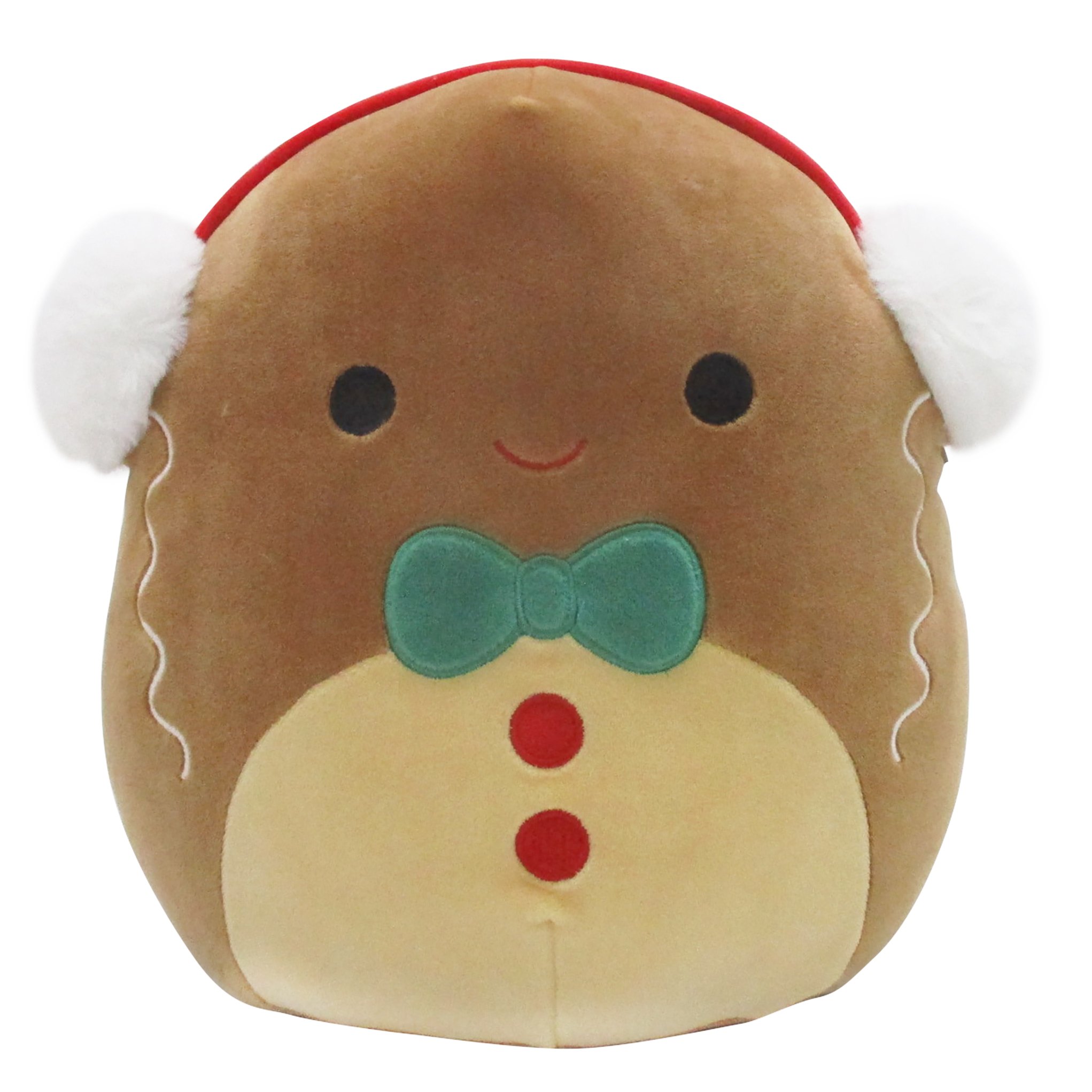 Squishmallows Gingerbread Boy Christmas Plush with Green Tie - Shop Plush  Toys at H-E-B