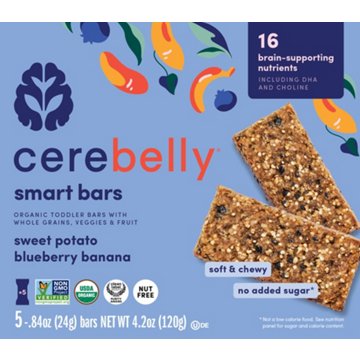 Cerebelly Organic Smart Bars - Sweet Potato Blueberry & Banana