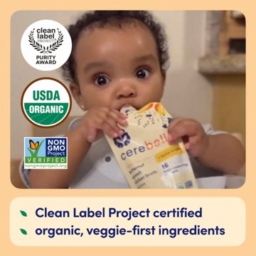 Cerebelly Organic Baby Puree Pouch - Sweet Potato & Pinto Bean with Cumin