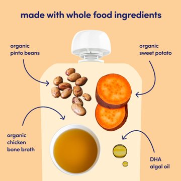 Cerebelly Organic Baby Puree Pouch - Sweet Potato & Pinto Bean with Cumin