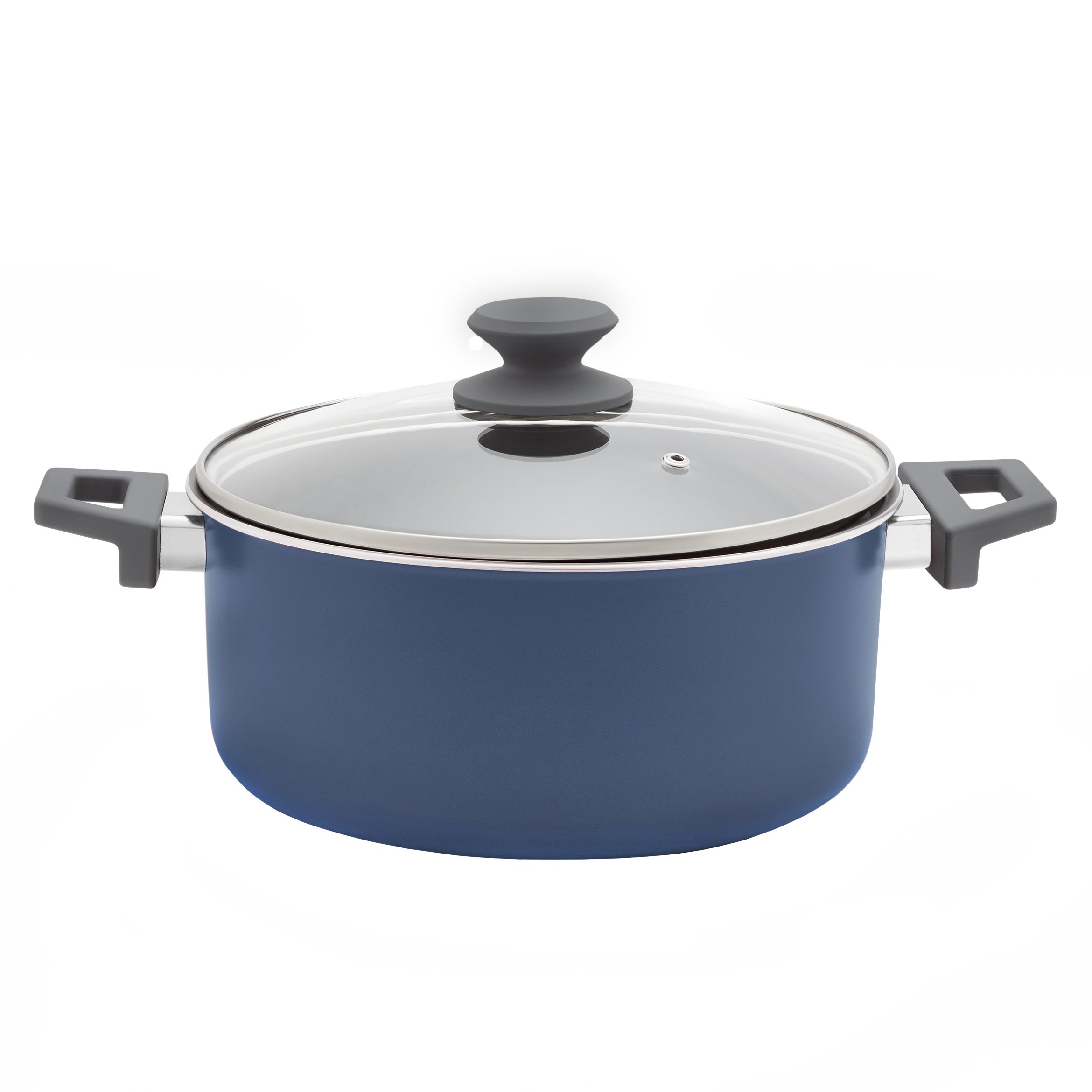 our goods Stockpot with Glass Lid - Harbor Blue - Shop Stock pots ...