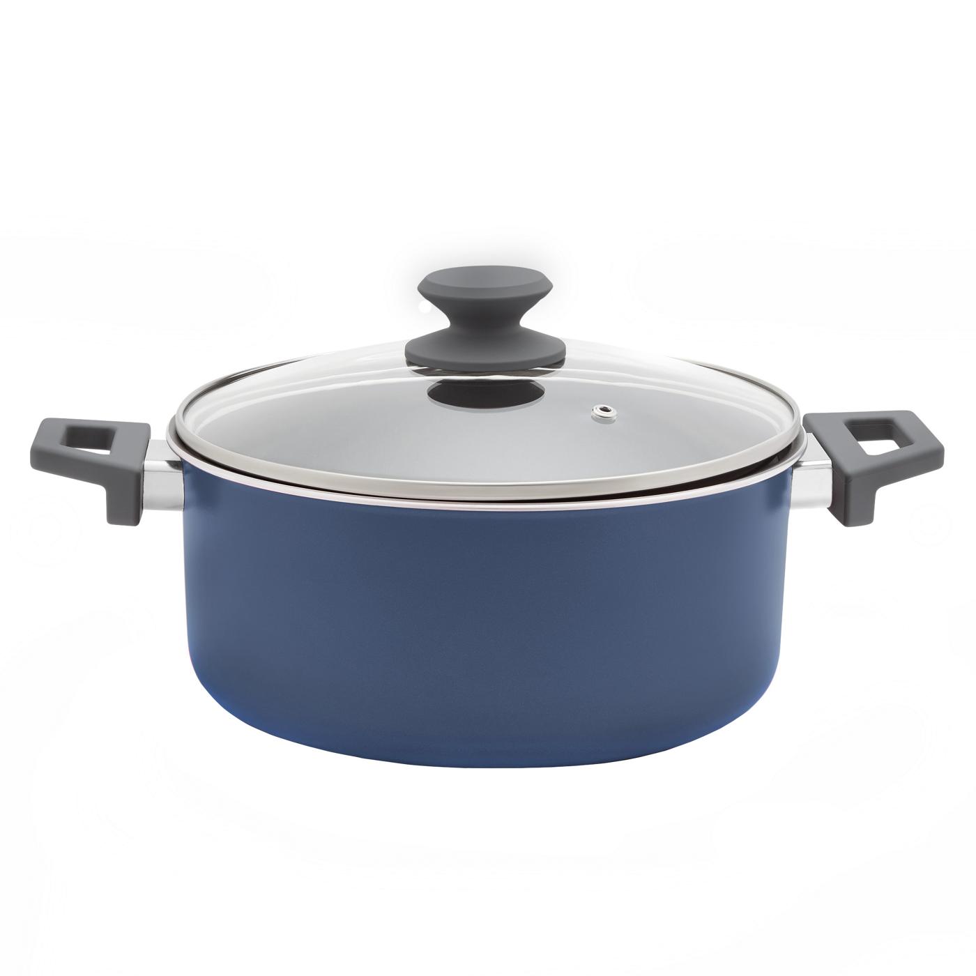 our goods Stockpot with Glass Lid Harbor Blue Shop Stock pots