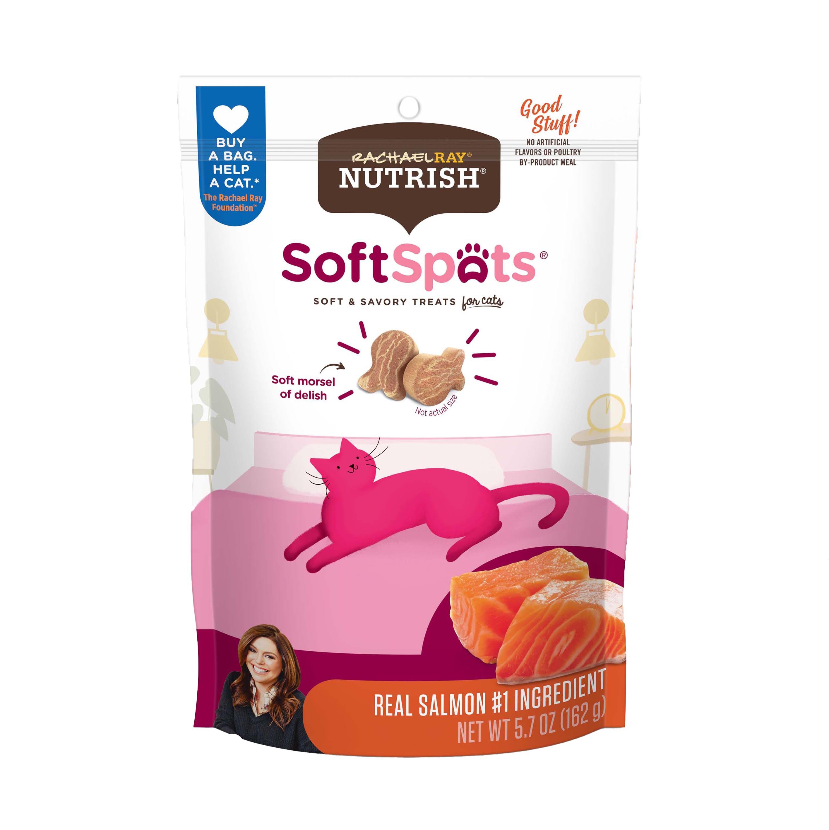 Rachael Ray Nutrish Salmon Soft Spots Cat Treats Shop Treats at HEB
