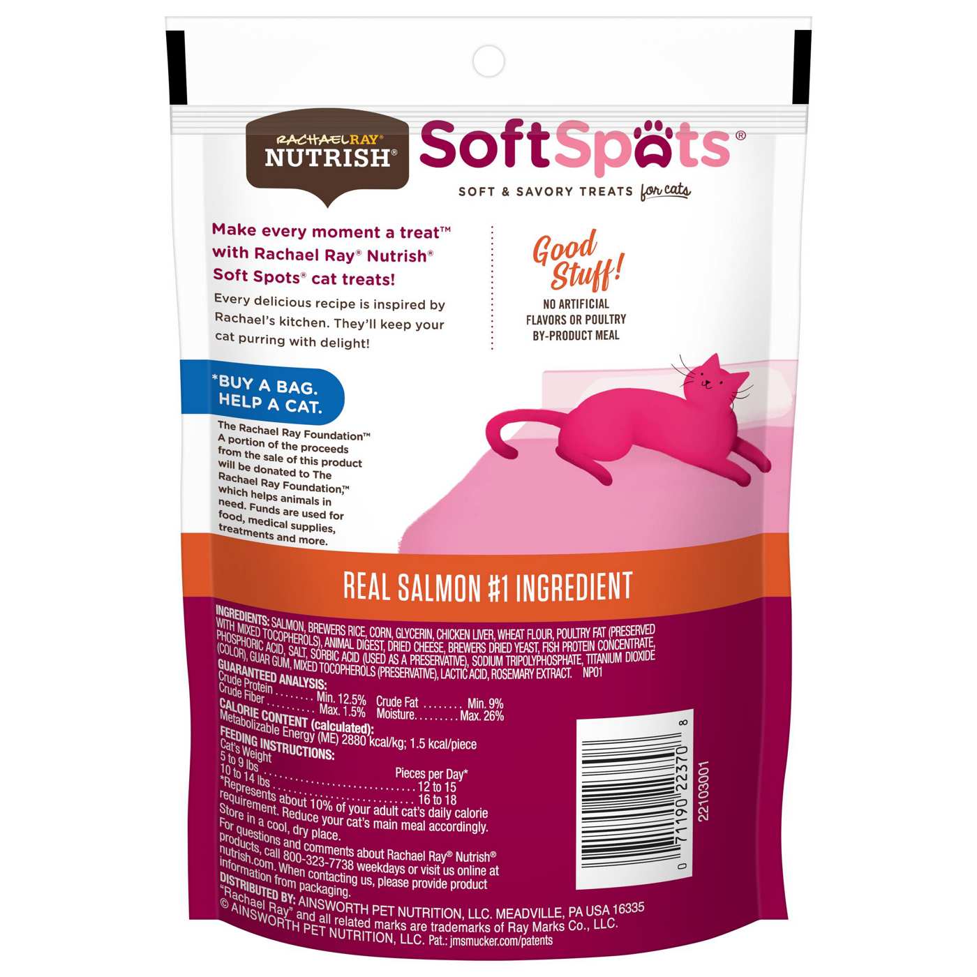 Rachael Ray Nutrish Salmon Soft Spots Cat Treats; image 2 of 3