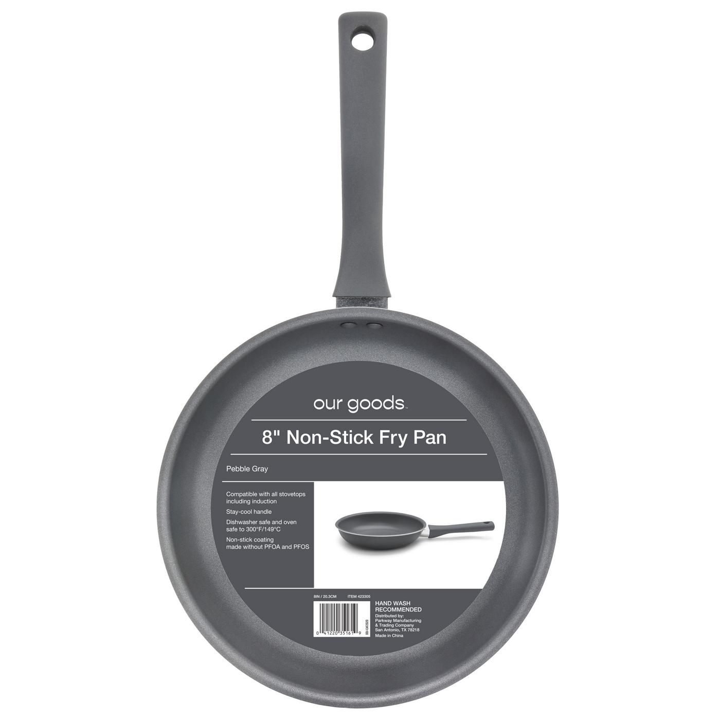 our goods Non-Stick Fry Pan - Pebble Gray; image 2 of 2