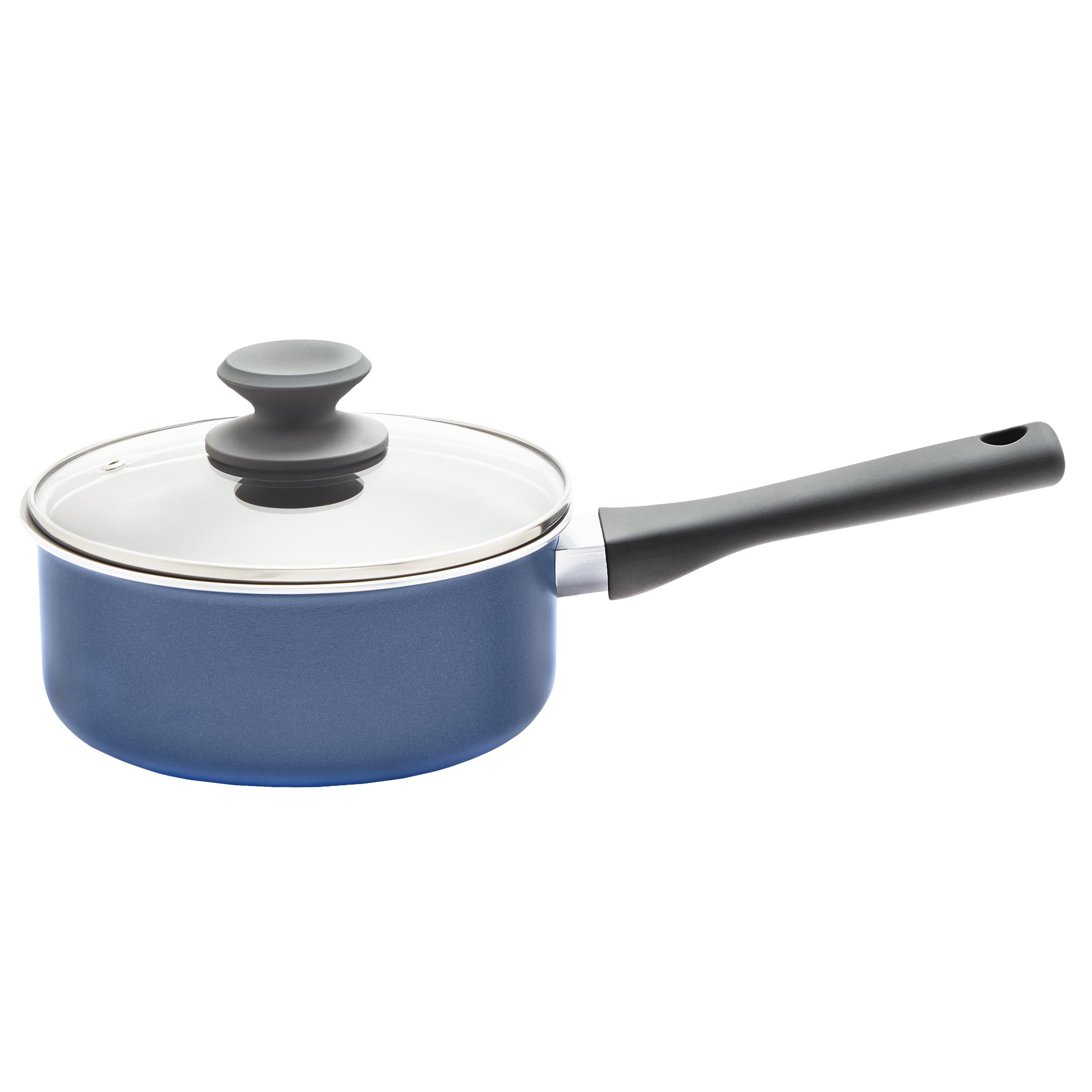 our goods NonStick Saucepan with Glass Lid Harbor Blue Shop Stock