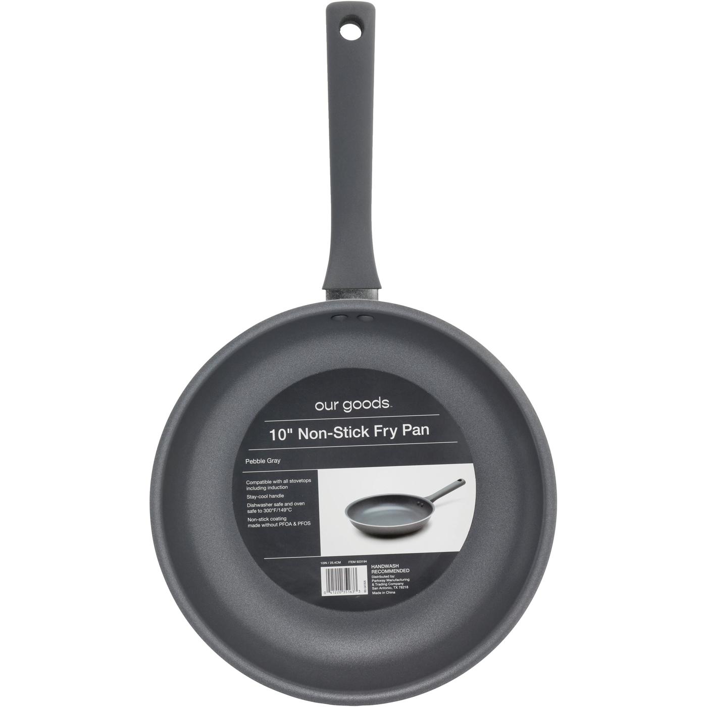 our goods Non-Stick Fry Pan - Pebble Gray; image 2 of 2