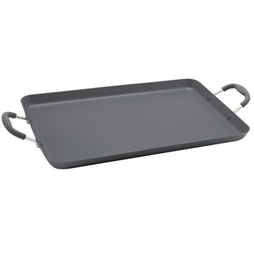 our goods Griddle Double Burner - Pebble Grey, 17'' x 11''