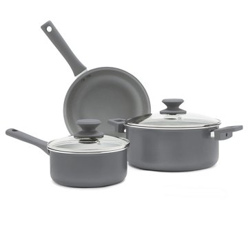 our goods Non-Stick Cookware Set - Pebble Gray, 5 pc