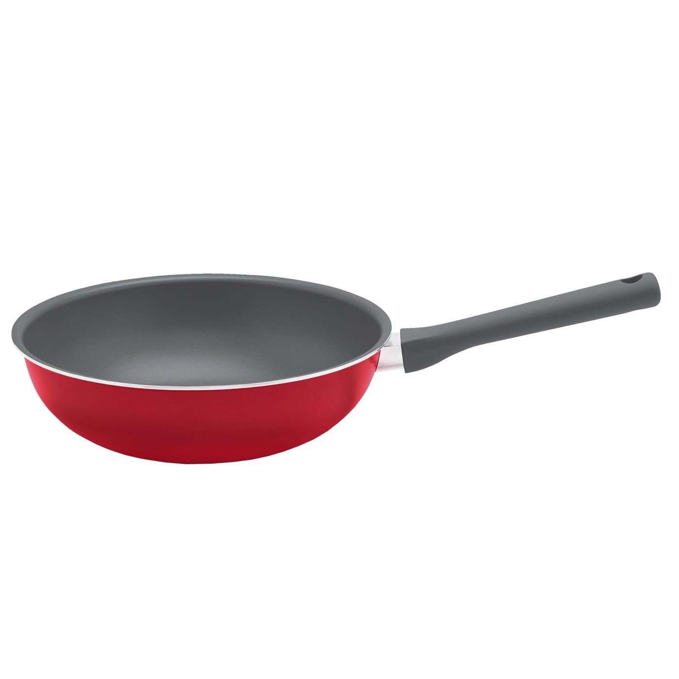 our goods Non-Stick Wok - Scarlet Red; image 1 of 2